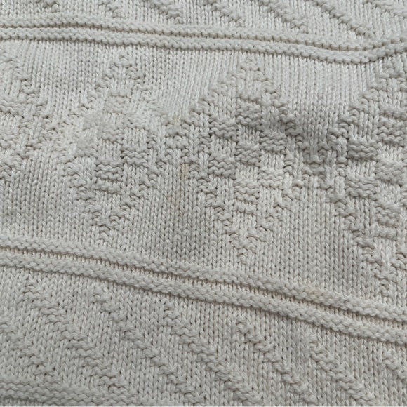 Timberbay Vintage White Patterned Sweater (no tag, fits L) - Picture 3 of 6